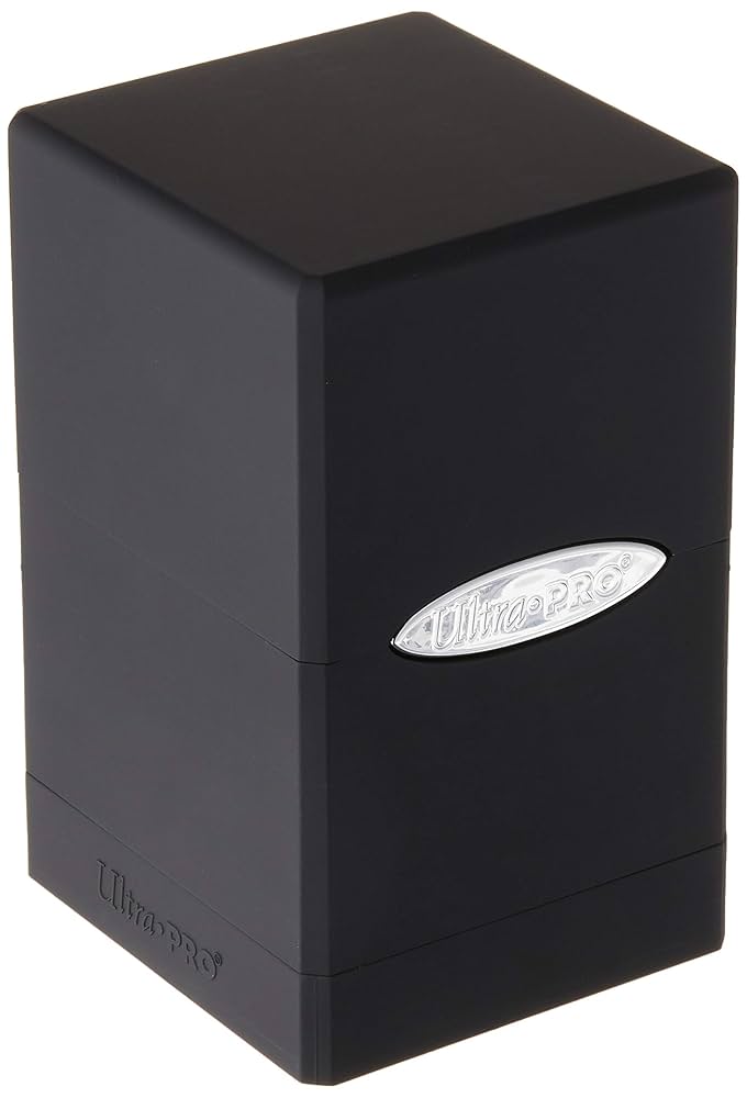 Amazon | ウルトラプロ サテンデッキボックス/黒 | トレカ 通販